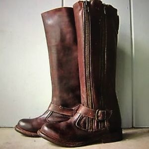 Bed Stu zip up Moto boots size 7
